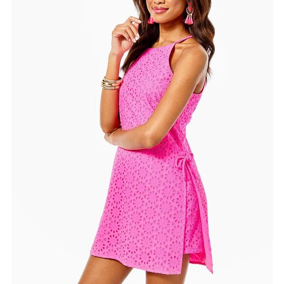 Lilly Pulitzer Pants - Lilly Pulitzer 'Pearl' Pink Halter Neck Romper Size 12 - NWT
